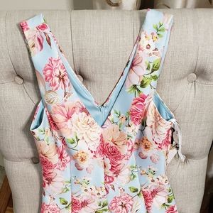 A floral short dress
